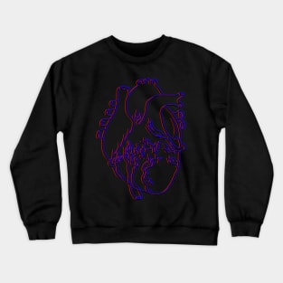 3D heart Crewneck Sweatshirt